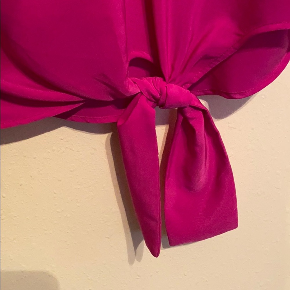 Andrew Marc Hot pink Oversize Blouse💗 - Picture 2 of 7